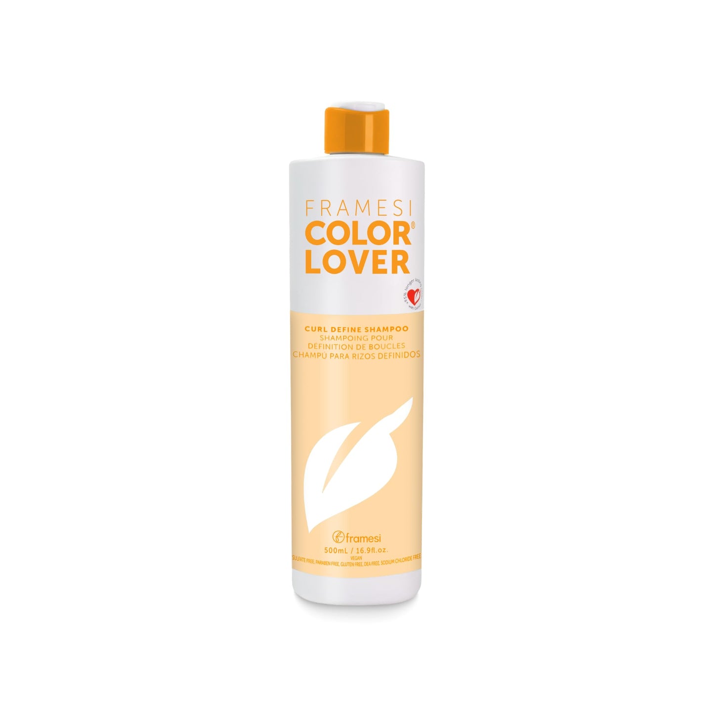 Framesi Color Lover Curl Define Shampoo, Shampoo for Curly Hair with Quinoa and Aloe Vera, Color Treated Hair