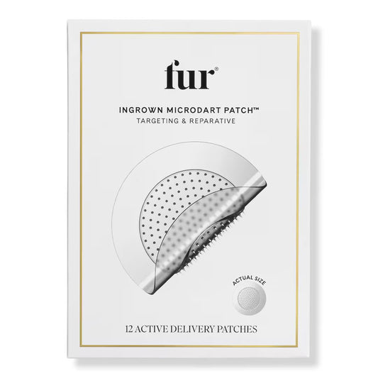 Fur Ingrown Microdart Patches - Ingrown Hair Care, Quickly and Effectively Clear Up Ingrown Hair Bumps - 12 Pack