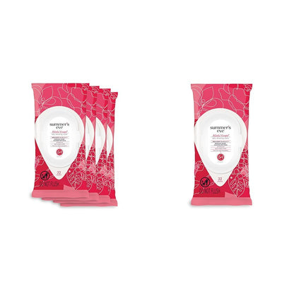 Summer's Eve Blissful Escape Daily Refreshing Feminine Wipes, 32 Count (4 Pack + 1 Pack)