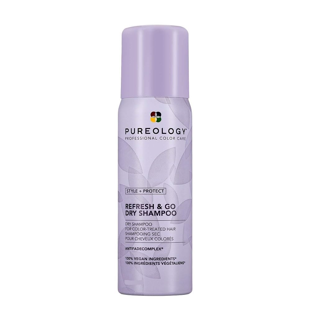 Pureology Style + Protect Refresh & Go Dry Shampoo For Oily and Color-Treated Hair - Volumizes and Protects from Heat Dry Shampoo, Silicone-Free & Vegan