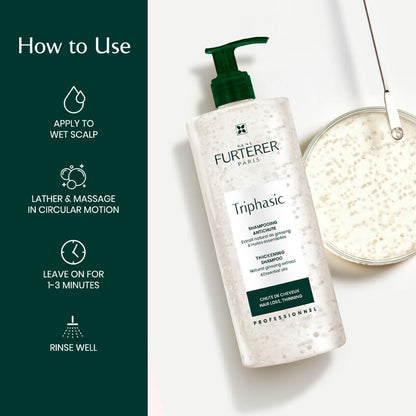 Rene Furterer Forticea Strengthening Revitalizing Shampoo - Energize Scalp with Rosemary Essential Oil, and Niacinamide - Sulfate, Paraben, Silicone-Free - Gentle Formula for Daily Use
