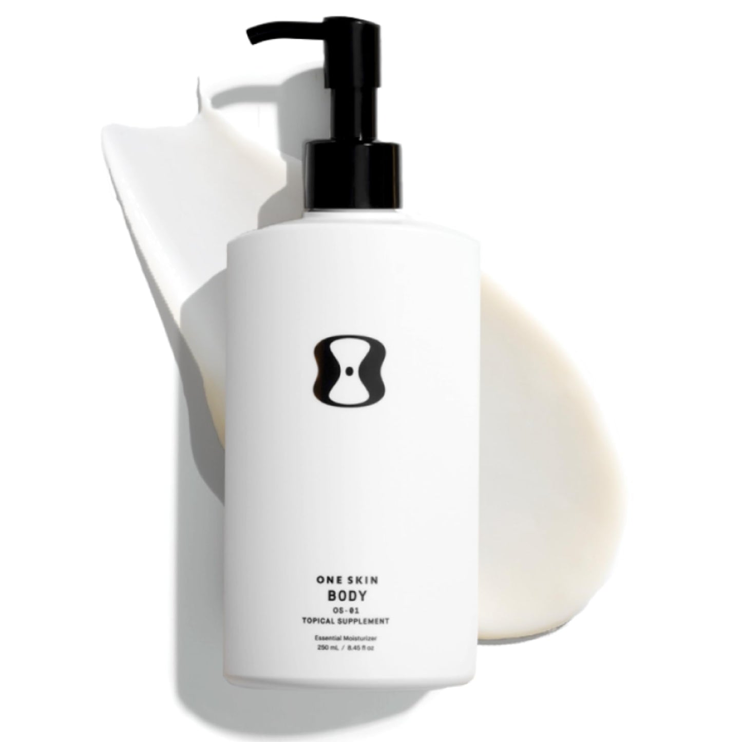 oneskin BODY OS-01 Peptide Topical Supplement & Skin Longevity Age Reversal Moisturizer | Safe for Sensitive Skin, Fragrance-Free, 250 mL / 8.45 oz