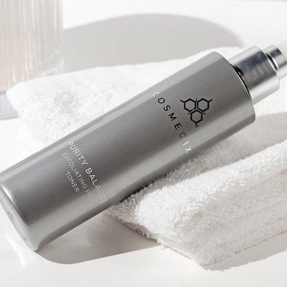 COSMEDIX Purity Balance Exfoliating Prep Face Toner - Hydrating Facial Toner for Acne-Prone Skin, Fine Lines & Wrinkles - Deep Cleansing Skin Care for Brighter & Fresh-Looking Skin, Gluten Free