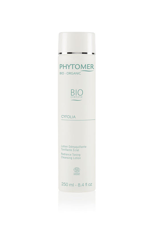 Phytomer Cyfolia Organic Face Toning Cleansing Lotion | Healthy, All-Natural Facial Toner| Certified Organic | Gentle Face Cleanser & Makeup Remover | for Radiant, Glowing, Refreshed Skin | 250 ml