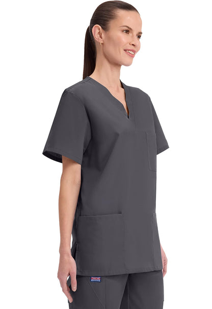 Cherokee Womens Unisex V-Neck Top