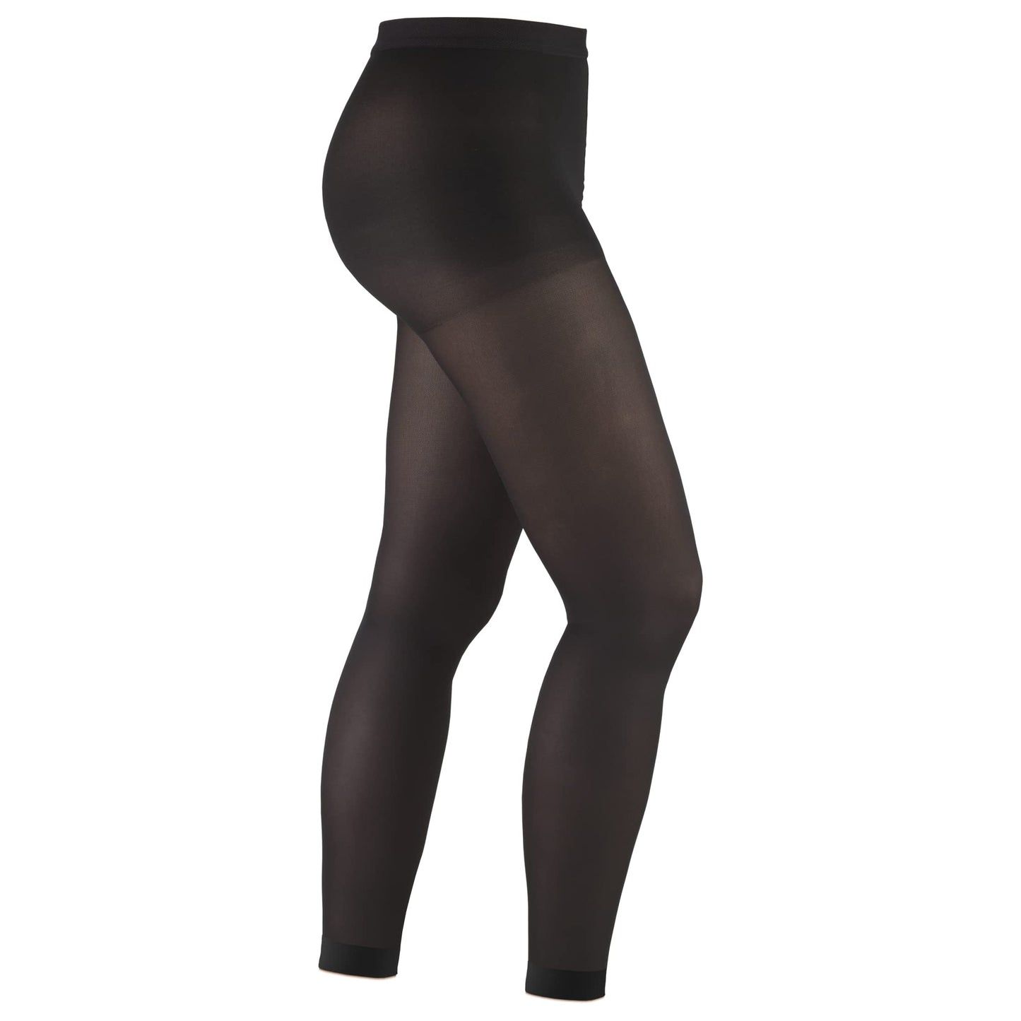 Truform Women's 20-30 mmHg Medical Compression Tights, Footless Opaque Shapewear Support Pantyhose, Large
