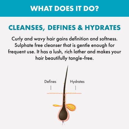 Alfaparf Milano Semi Di Lino Curls Hydrating Sulfate Free Co-Wash for Wavy and Curly Hair - Hydrates and Nourishes - Reduces Frizz - Protects Against Humidity - Vegan-Friendly Formula
