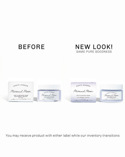 Earth Harbor Mermaid Moon Line-Filling Balm Cream - Vegan Night Treatment for Wrinkles and Hydration, with 20+ Actives - Deeply Restores and Nourishes Skin
