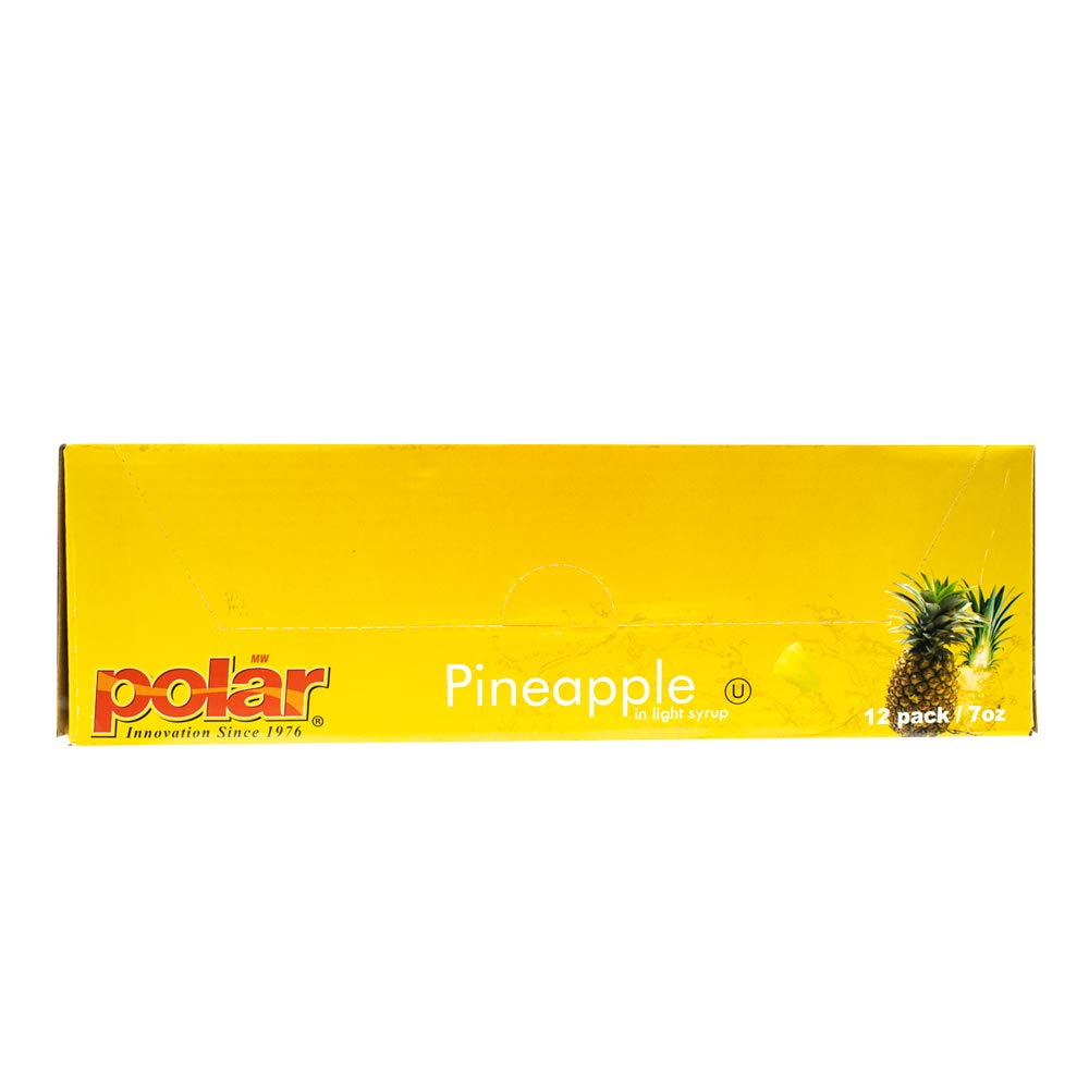 MW Polar Snack Cup, Pineapple Tidbits in Light Syrup, 7 Ounce (Pack of 12)