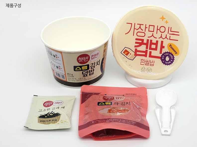 CJ Instant rice Hetbahn CupBan (3bowls, Ham kimchi)