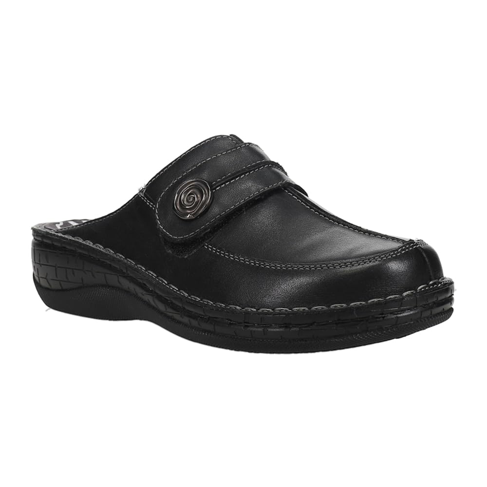 Propet Womens Jana Slip On Clogs Work Safety Shoes Casual - Blue