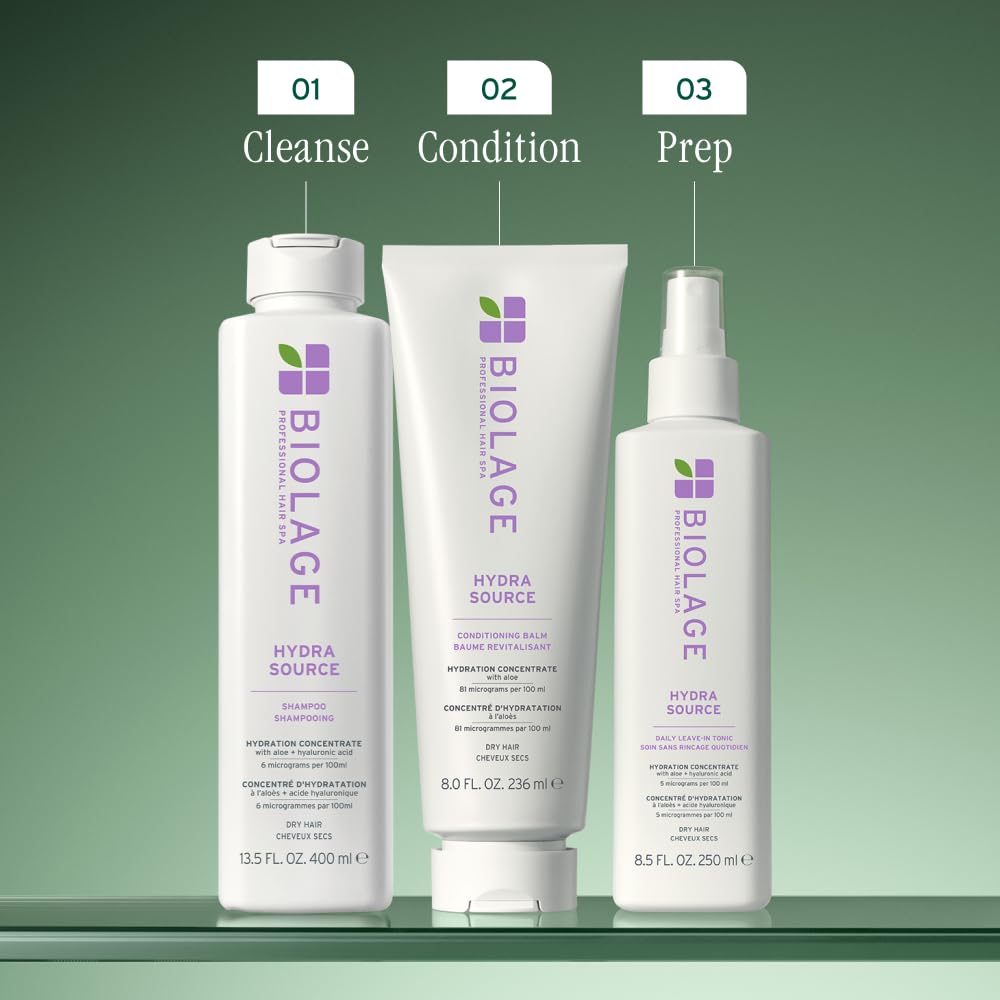 Biolage Hydra Source Daily Leave-In Tonic - Moisturizes & Detangles, Blowout Primer, Heat Protectant & Detangler