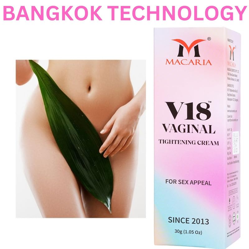 MACARIA V18 Vaginal Tightening Cream for Women – Natural Yoni Rejuvenation & Intimate Firming Cream Gel – Herbal Feminine Tightening for Loose Vagina, INTIMATE Care, pH Balanced, Paraben-Free