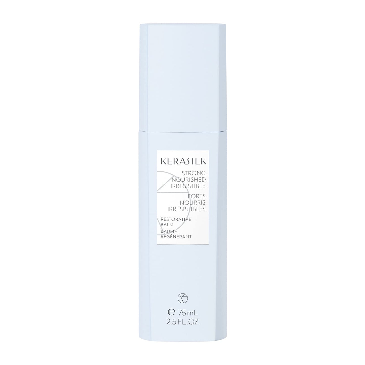 KERASILK Restorative Balm | Intensely Repairs & Minimizes Breakage | Nourishes Dry Ends & Strengthens Strands | With Heat Protection | For Dry, Stressed & Damaged Hair | 75ml