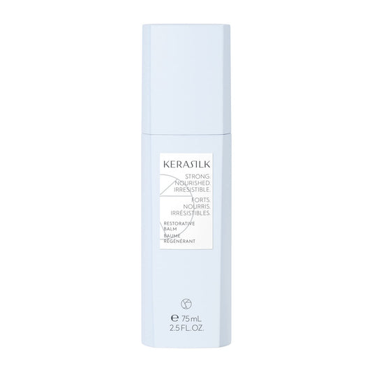 KERASILK Restorative Balm | Intensely Repairs & Minimizes Breakage | Nourishes Dry Ends & Strengthens Strands | With Heat Protection | For Dry, Stressed & Damaged Hair | 75ml