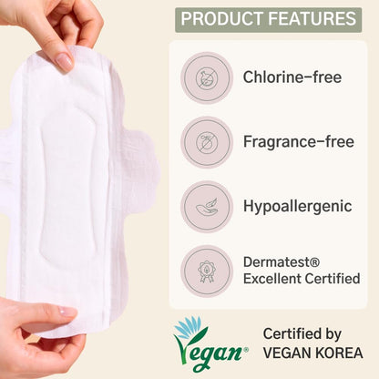Hyye Ultra Thin Sanitary Pads Regular (16 Counts) + Large (14 Counts) + Overnight (12 Counts)