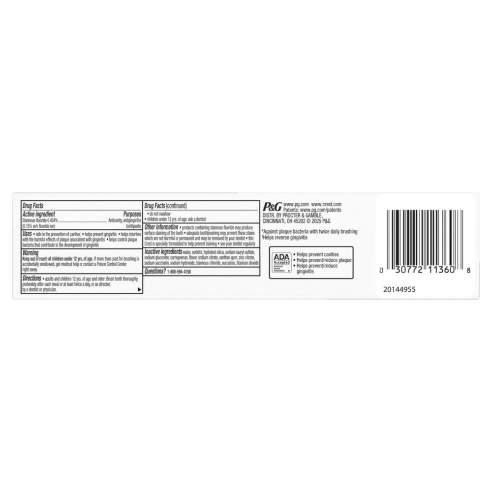 Crest Pro-Health Gum Detoxify Deep Clean Toothpaste, 4.8 oz Pack of 3 - Anticavity, Antibacterial Flouride Toothpaste, Clinically Proven, Gum and Enamel Protection, Plaque Control