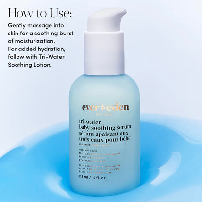Evereden Tri Water Baby Serum, 4 fl oz. |Clean and Clean Baby Care | Non-toxic and Fragrance Free | Clean Ingredients