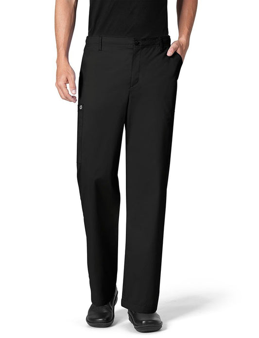 WonderWink Men's Cargo Pant, Black, X-Large