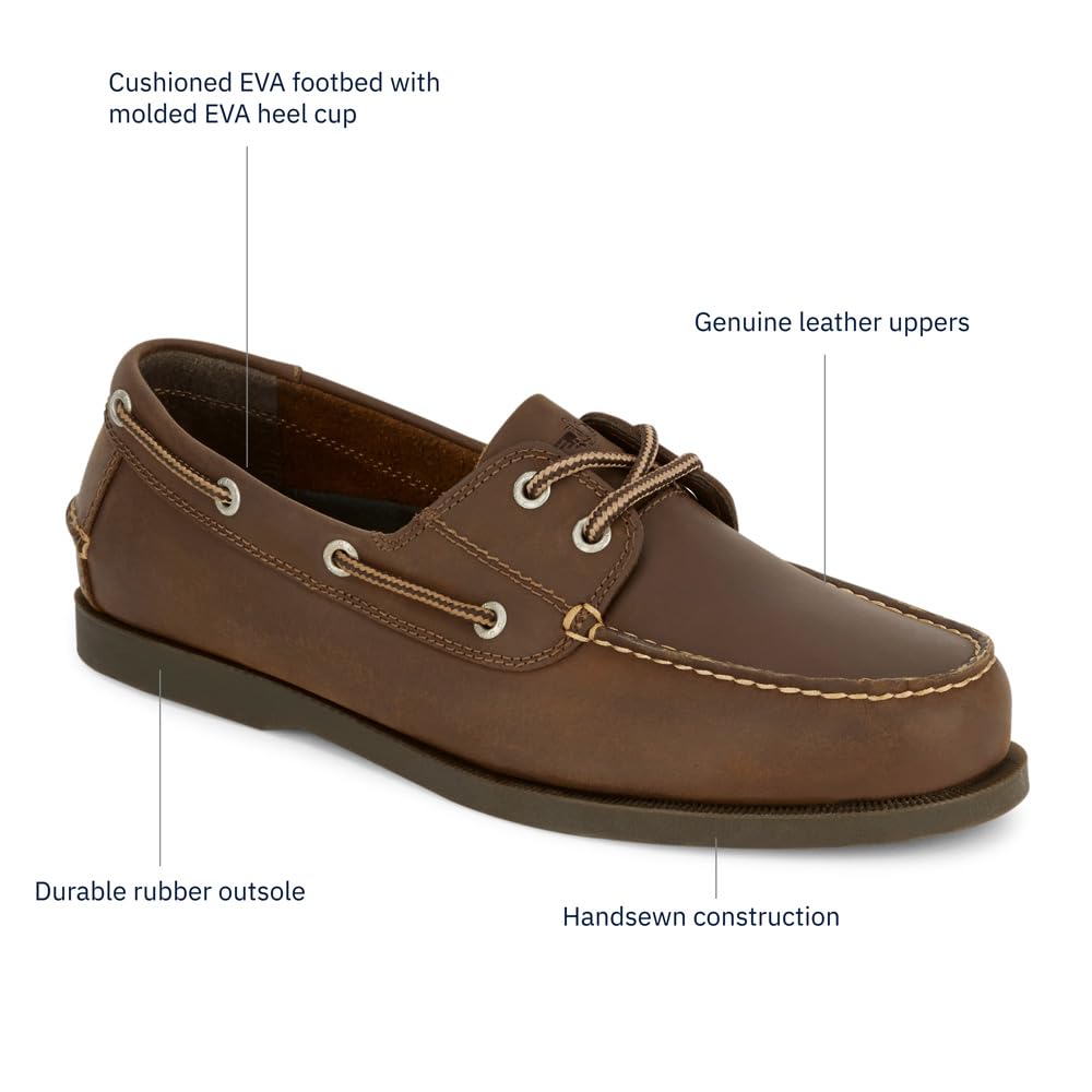 DOCKERS Vargas Mens Boat Shoes Classic Leather Casual Shoes for Men