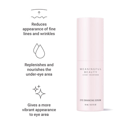 Meaningful Beauty Eye Enhancing Serum Anti-Wrinkle Hydrating Formula, 0.5 Fl Oz