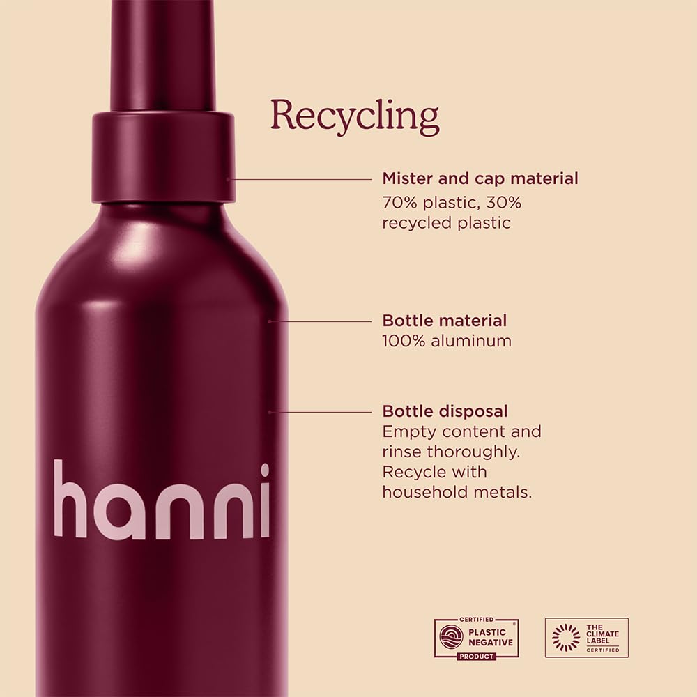 HANNI Water Balm Hydrating Body Mist, Moisturizer Spray with Hyaluronic Acid for All Skin Types, Lotion Replacement, 200 mL / 6.76 fl oz