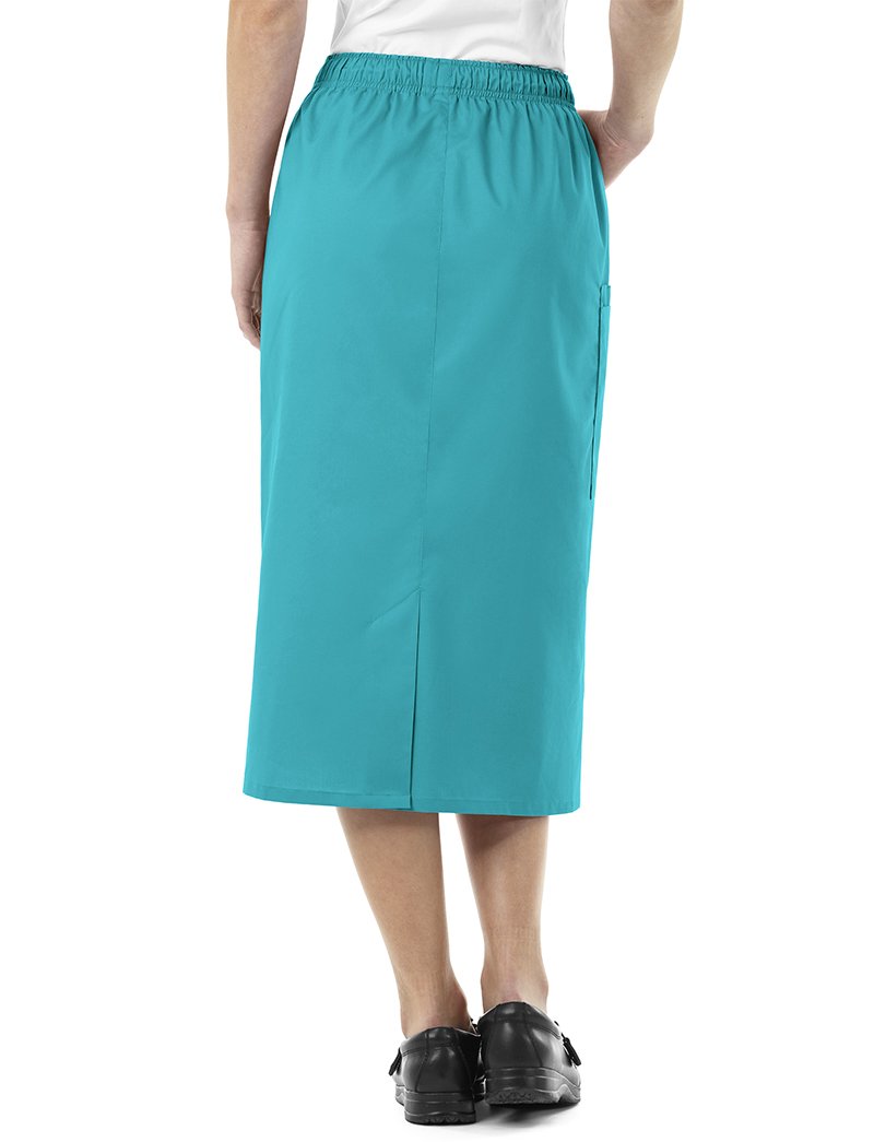 WonderWink womens Wonderwork Plus Pull-on Cargo Scrub Skirt