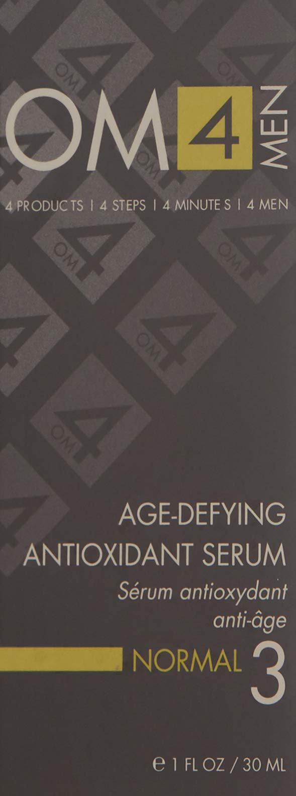 Organic Male OM4 Normal STEP 3: Age-Defying Antioxidant Serum - Men anti-aging light facial Vitamin C solution refines fine lines and wrinkles for men