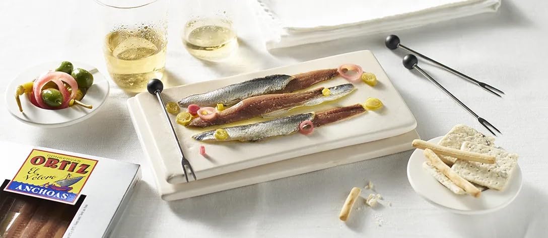 Ortiz Sardines A la Antiqua 'Old Style', Moist and Tender, Wild Caught in Spain and Hand-Packed in Premium Extra Virgin Olive Oil, Enjoy in Salads, Sandwiches and on Toast, 6.7oz Jar (Pack of 1)