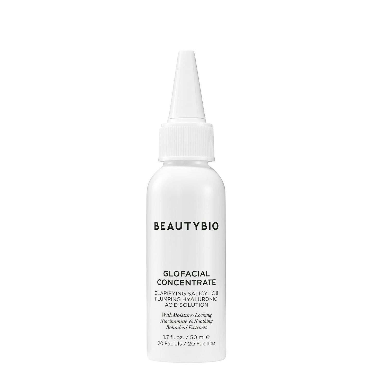 BeautyBio GLOfacial Hydro-Infusion Deep Pore Cleansing + Blue LED Clarifying Set: Tool + Concentrate