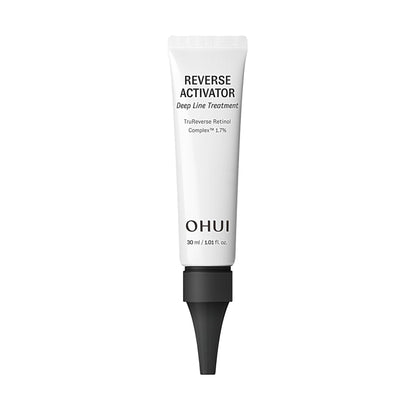 O Hui Reverse Activator Deep Line Treatment | Korean Skin Care | Low to Non-irritating Retinol Wrinkle Spot Treatment for Face | Visibly Reduces Lines and Signs of Aging