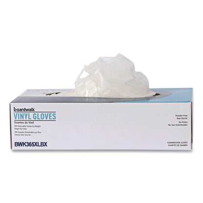 Boardwalk BWK365XLCT General Purpose Vinyl Glove, 2-3/5 mil, Vinyl, XL, Clear (Pack of 1000)