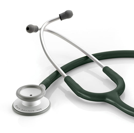 ADC - 619DG Adscope Lite 619 Ultra Lightweight Clinician Stethoscope with Tunable AFD Technology, Dark Green