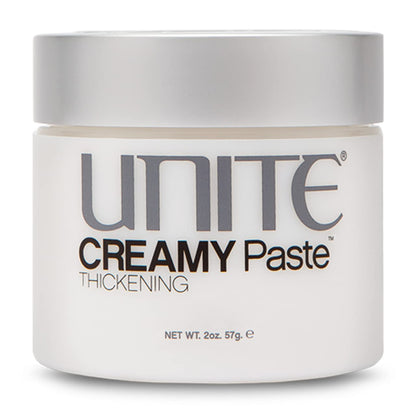 UNITE Hair – CREAMY Paste – Versatile Styling Paste for Texture, Definition & Buildable Hold – Adds Thickness & Piecey Separation – 2 Oz