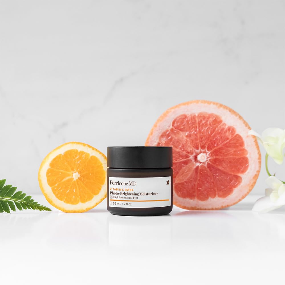Perricone MD Photo-Brightening Moisturizer with Broad Spectrum SPF 30 – Anti-Aging, Skin Brightening Cream with Vitamin C Ester – Oil-Free, Lightweight Face Moisturizer for Even Skin Tone – 2 fl oz