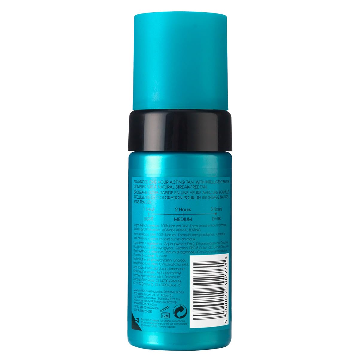 St.Tropez Self Tan Express Mousse, Fast Acting Fake Tan, Develops in 1-3 Hours, Streak-Free Finish, Vegan, Natural & Cruelty Free, 3.4 Fl Oz