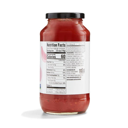 365 by Whole Foods Market, Roasted Garlic Pasta Sauce, 25 Ounce