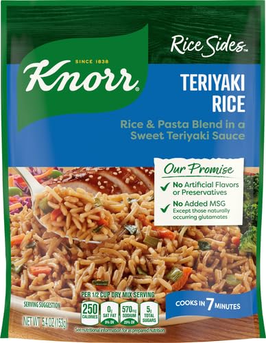 Knorr Rice Sides For a Tasty Rice Side Dish Teriyaki No Artificial Flavors, No Preservatives, No Added MSG 5.4 oz