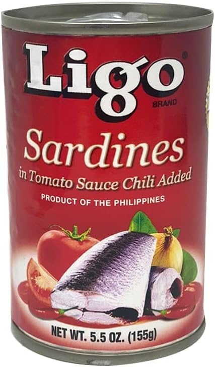 Sardines in Tomato Sauce with Chili Added (Spicy) - 5.5oz by Ligo