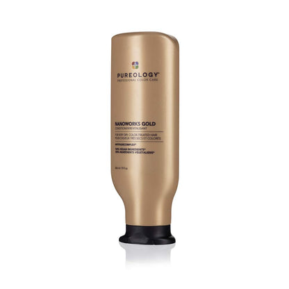 Pureology Nanoworks Gold Conditioner - For Very Dry and Color-Treated Hair, Restores & Strengthens Hair, Sulfate-Free & Vegan