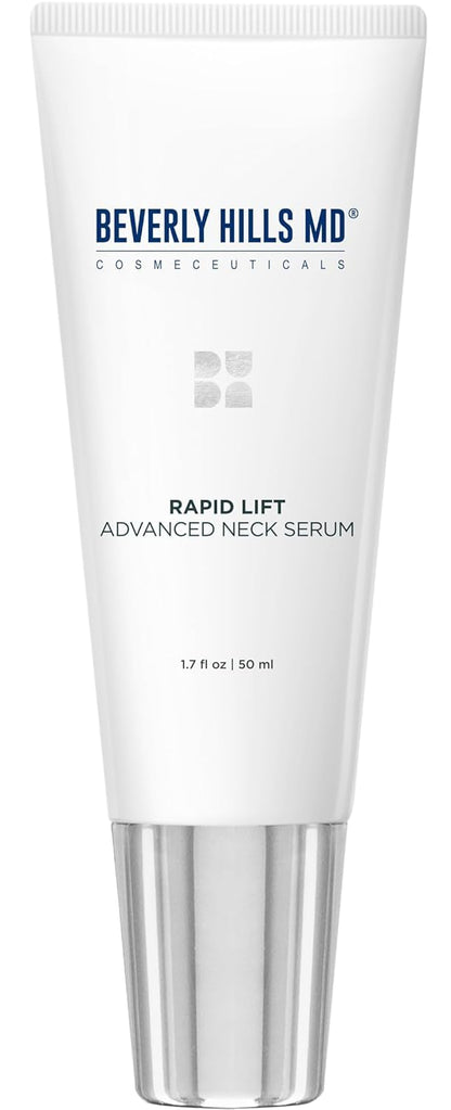 Beverly Hills MD Rapid-Lift Advanced Neck Serum- Reduce Wrinkles & Tone Skin- Anti-Aging Formula for Lifting and Smoothing Sagging Skin on Neck, Chin, & Chest w/Polyphenols (New Formula)