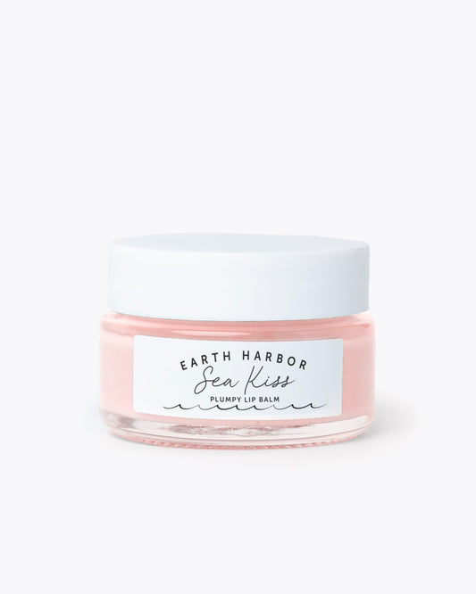Sea Kiss Plumpy Lip Balm - Vegan Lip Treatment for Hydration and Repair, with Sheer Glossy Finish - Moisturizes, Smooths, and Protects Dry or Cracked Lips
