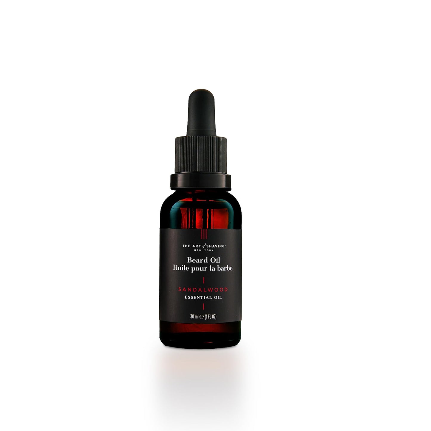 The Art of Shaving Beard Oil – Tames & Moisturizes Beard & Mustache Hair Leaving a Healthy Shine with a Non Greasy Finish – Award-Winning Sandalwood Scent, 1 oz