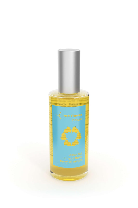 Red Flower Essential Omega Fresh Berry Oil Serum | Deep Hydration & Collagen Support | Arctic Berry Antioxidants | Vitamin C & Omega-3 Serum | Skin Nourishment & Radiance Boost | 2.4 fl oz