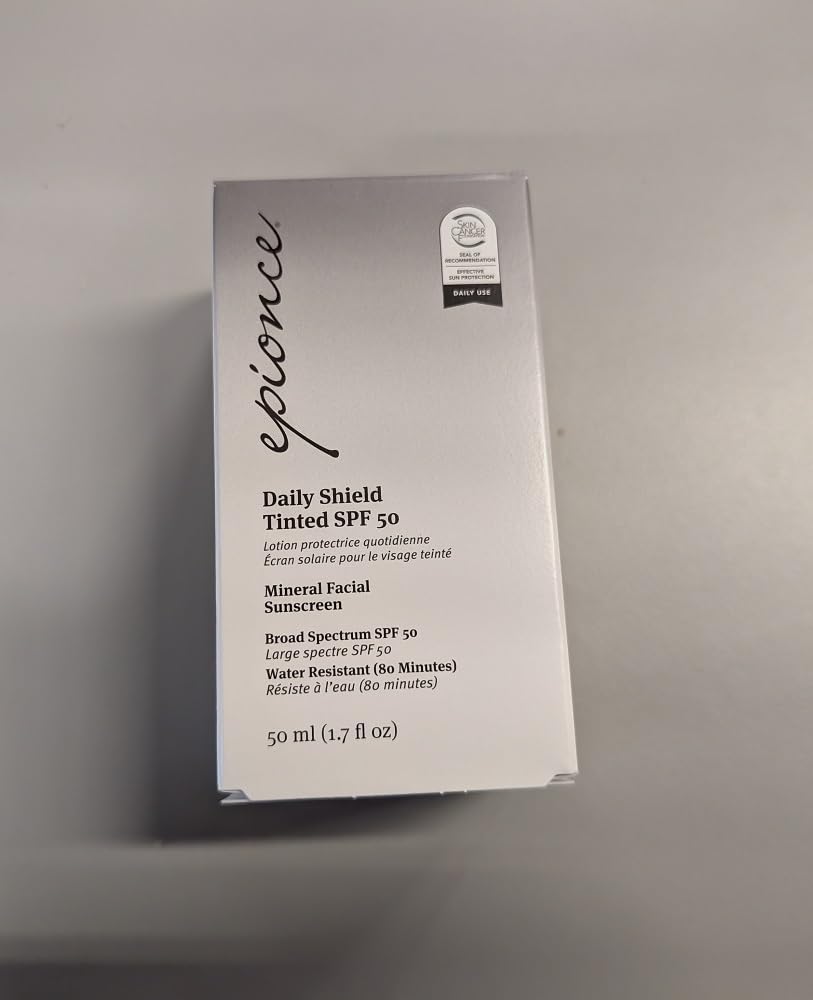 Epionce Daily Shield Tinted SPF 50 Sunscreen - Water Resistant Broad Spectrum UV Protection Facial Sunscreen with Titanium Dioxide & Zinc Oxide, For All Skin Types, Dermatologist Skincare