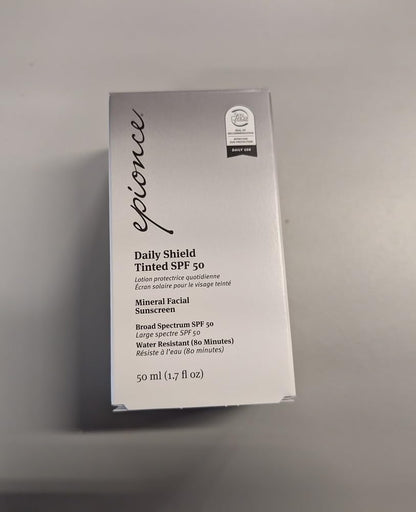 Epionce Daily Shield Tinted SPF 50 Sunscreen - Water Resistant Broad Spectrum UV Protection Facial Sunscreen with Titanium Dioxide & Zinc Oxide, For All Skin Types, Dermatologist Skincare