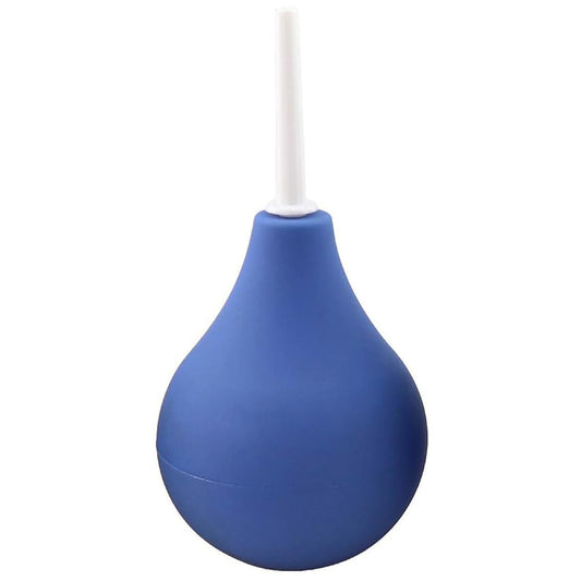 Reusable Enema Bulb Anal Douche | Colon Cleansing Cleaner for Men and Women - Water/Coffee Enema for Detox, Constipation Relief & Personal Health Detoxification (Blue)