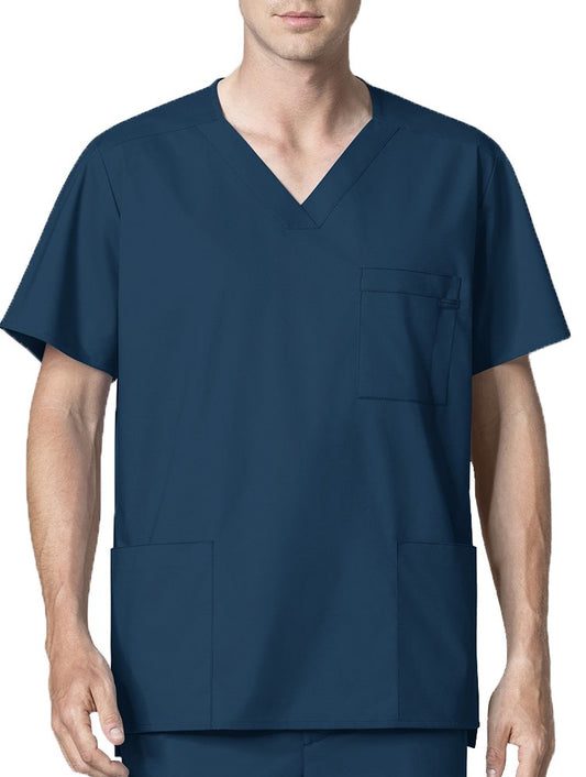 WonderWink Men's Big Wonderwork Big Men's V Neck Scrub Top