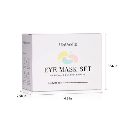 Under Eye Patches Gold and Hyaluronic Acid for puffy eyes,Rose Eye Masks for Dark Circles and Puffiness skin care Smooth Wrinkles products 30 Pairs