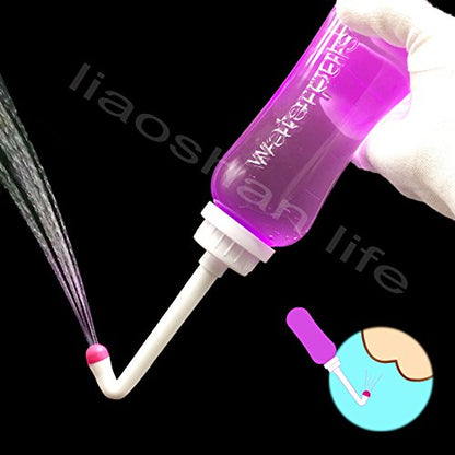 Wolfbeam Portable Hand-held Vulva and Anus Cleaner and Personal Health Vaginal Washing Container, Travel Urinal Spray Scrubber for Personal Hygiene (PG 2INQ 450ML)